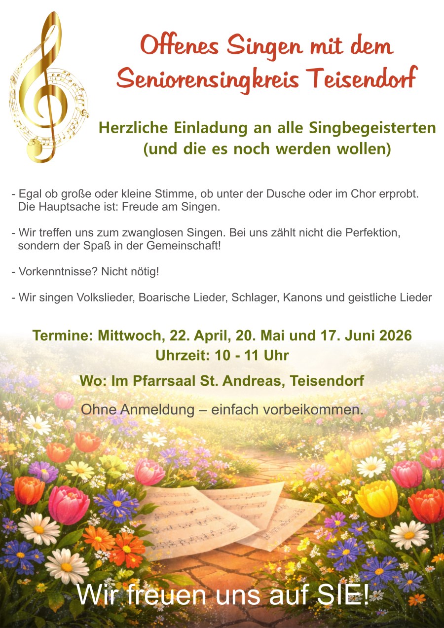 Offenes Singen für Senioren