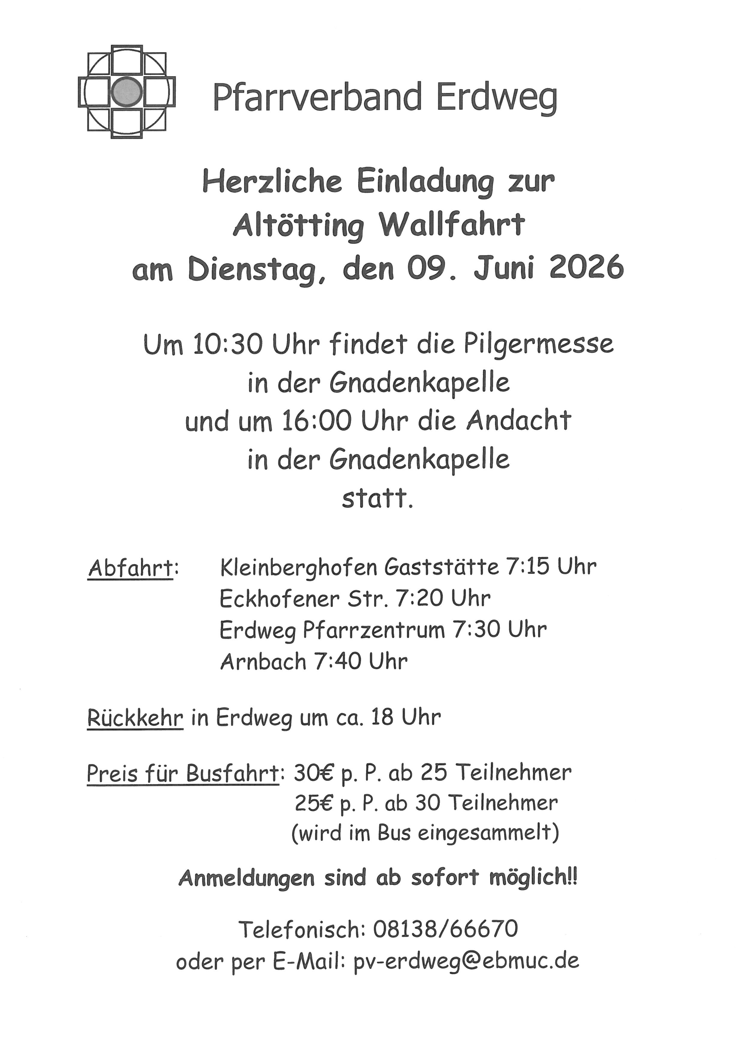 PV Wallfahrt Altötting 2026