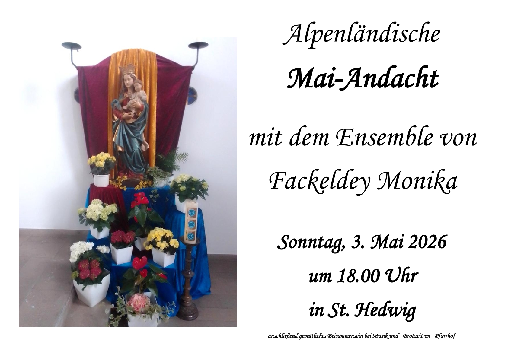 Maiandacht der Frauengruppe 2026