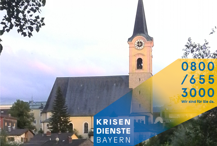 Kriesendienst Bayern mit Kirche Teisendorf