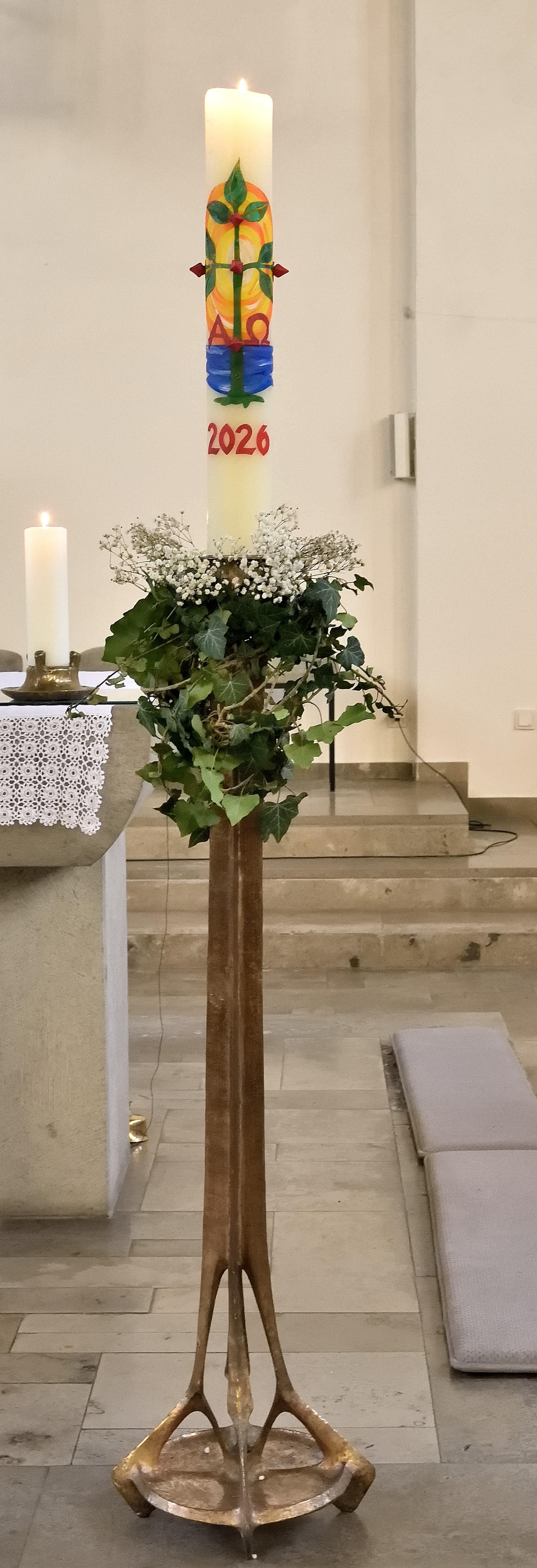 Unsere diesjährige Osterkerze