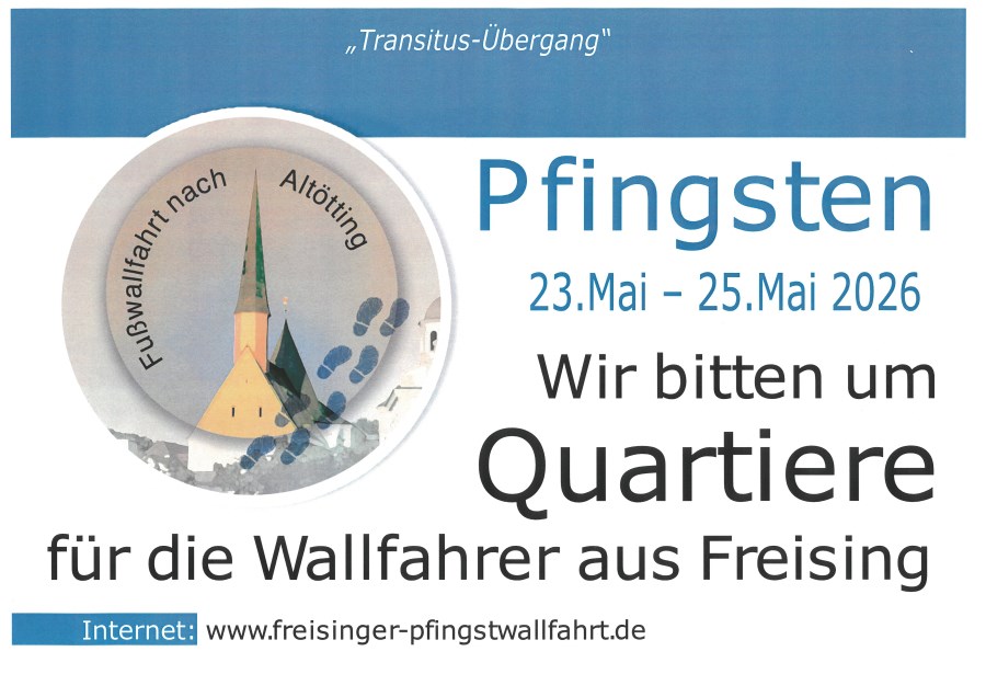 Taufkirchen, Wallfahrer Pfingsten