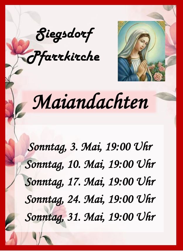 Maiandacht 2026