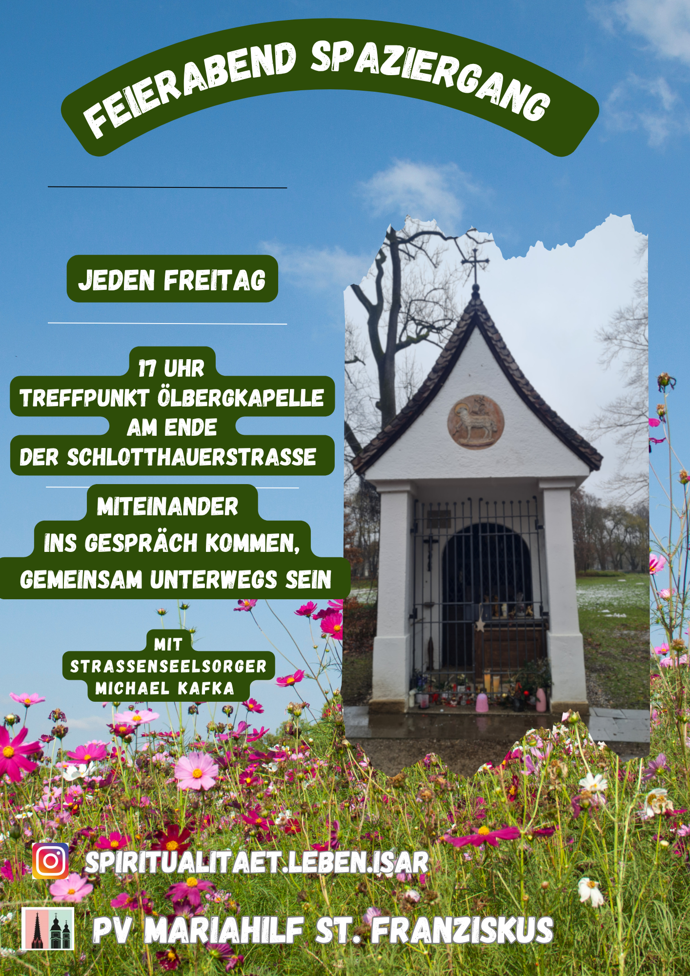 Plakat des Straßenseelsorgers