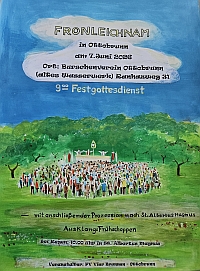 Plakat zu Fronleichnam 2026