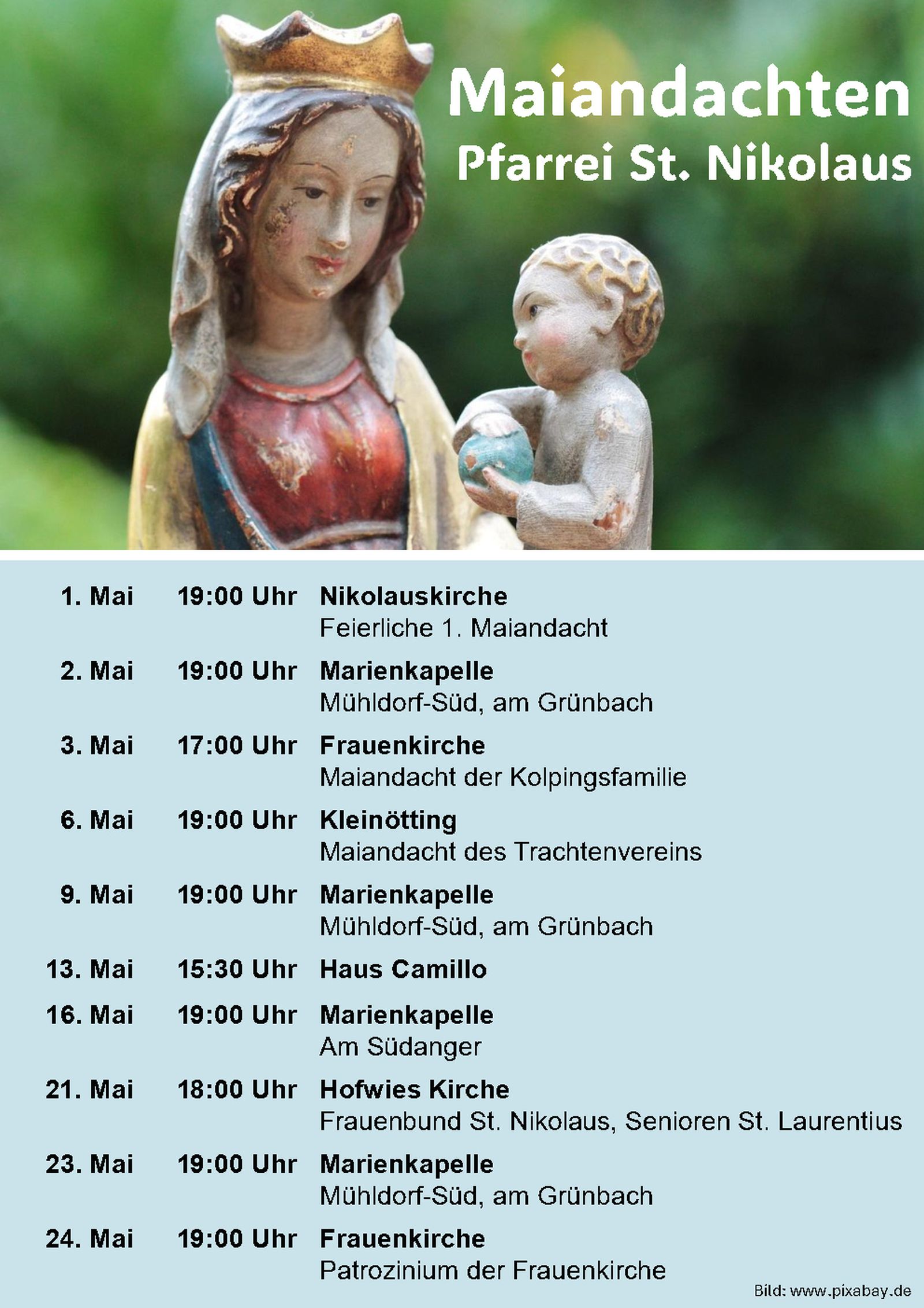 Maiandachten St. Nikolaus 2026