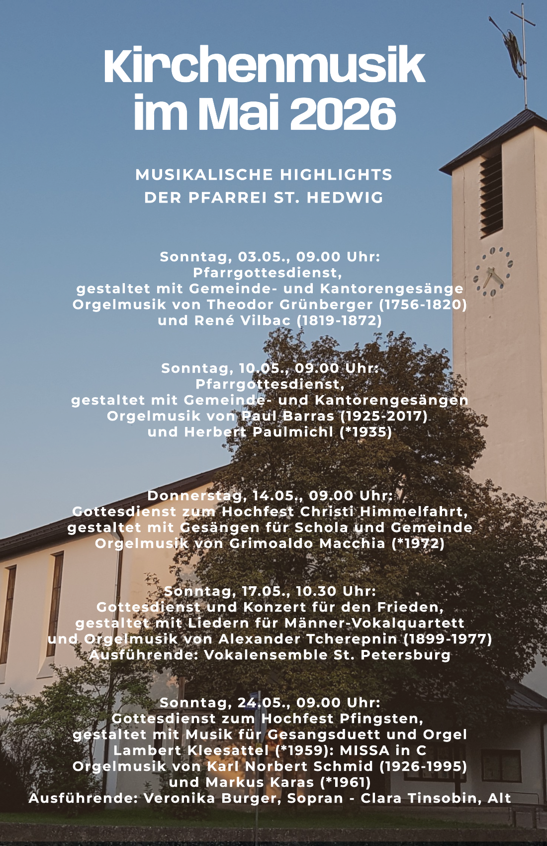 Unsere Kirchenmusik im Monat Mai