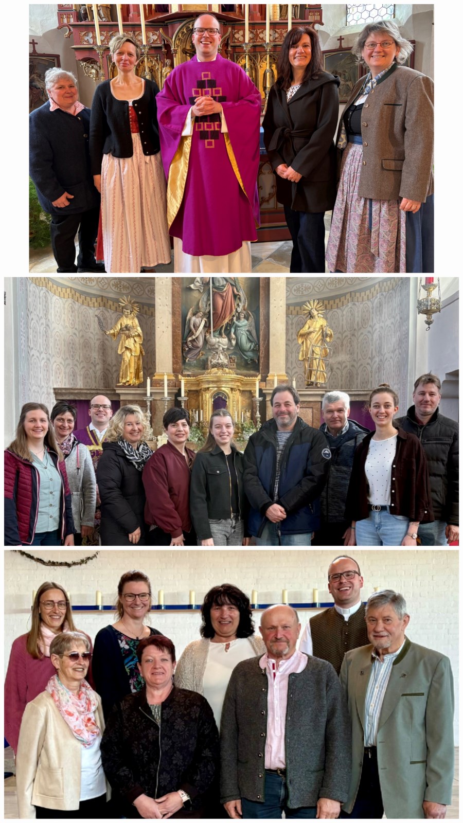 Die Pfarrgemeinderäte aus Törring, Tettenhausen und Taching