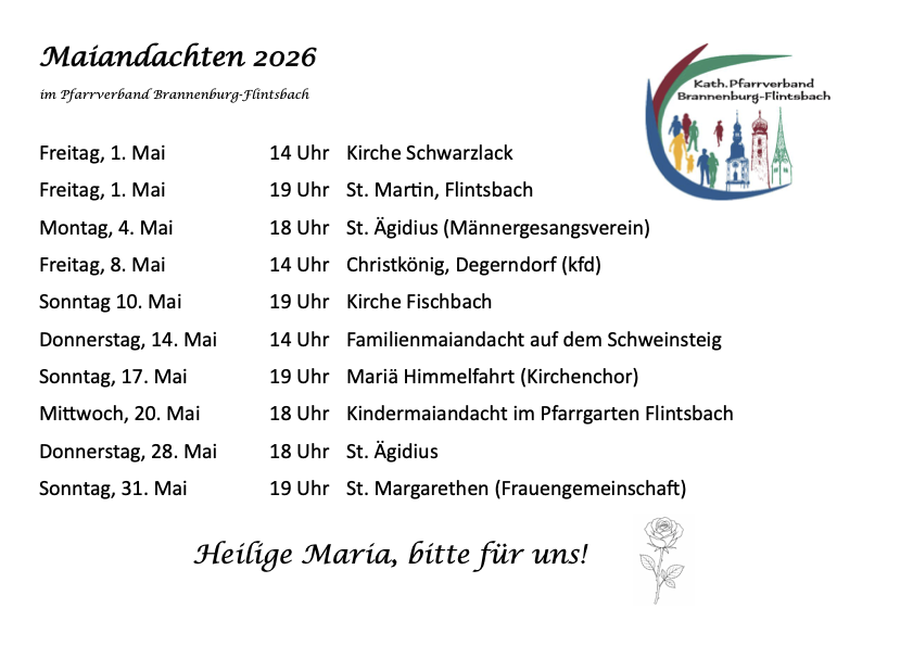 Maiandachten 2026