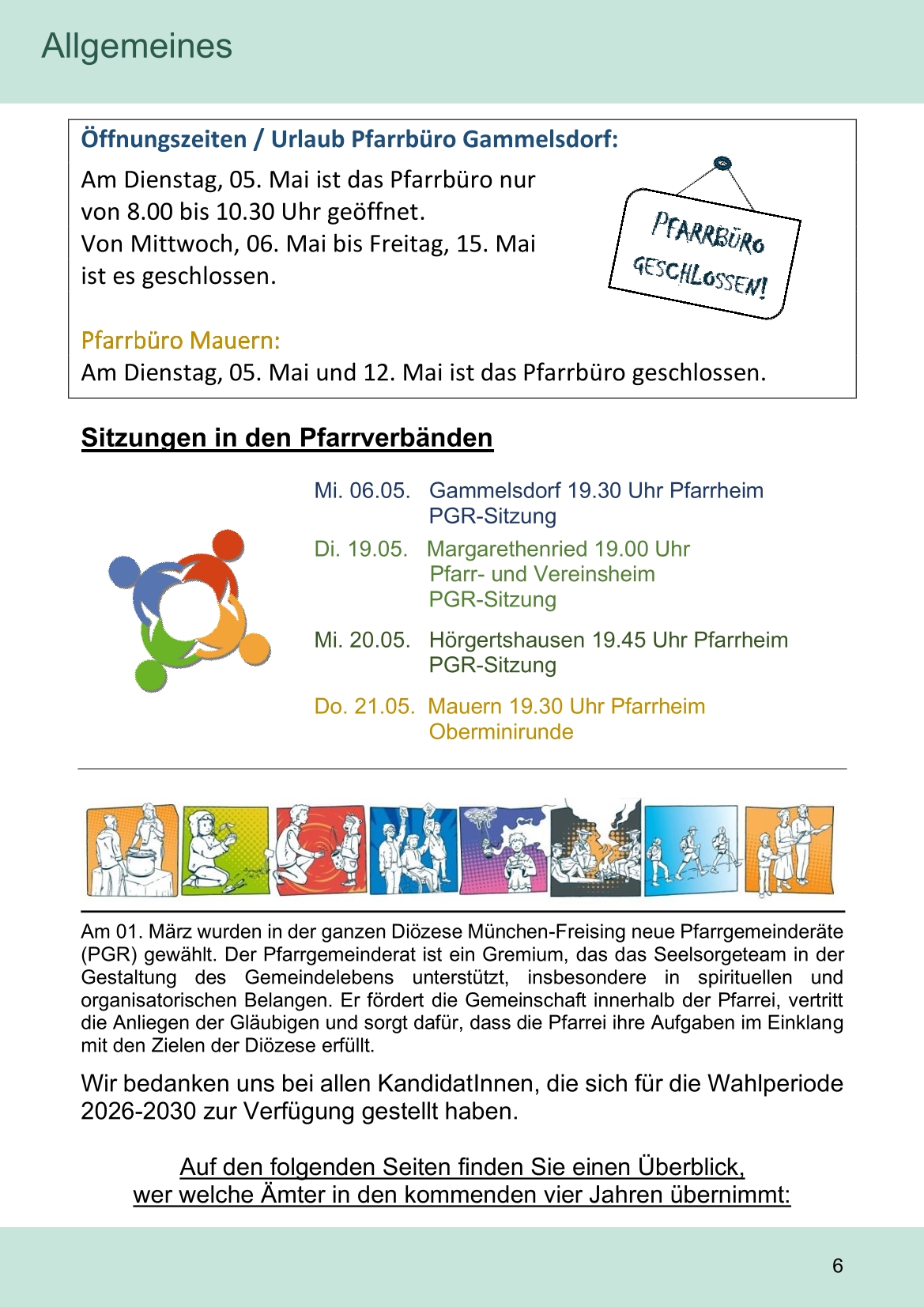 Pfarrblatt für die Pfarrverbände Hörgertshausen-Gammelsdorf und Mauern 04.Mai bis 07.Juni 2026 Seite 06