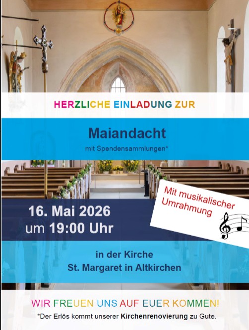 Einladung Maiandacht
