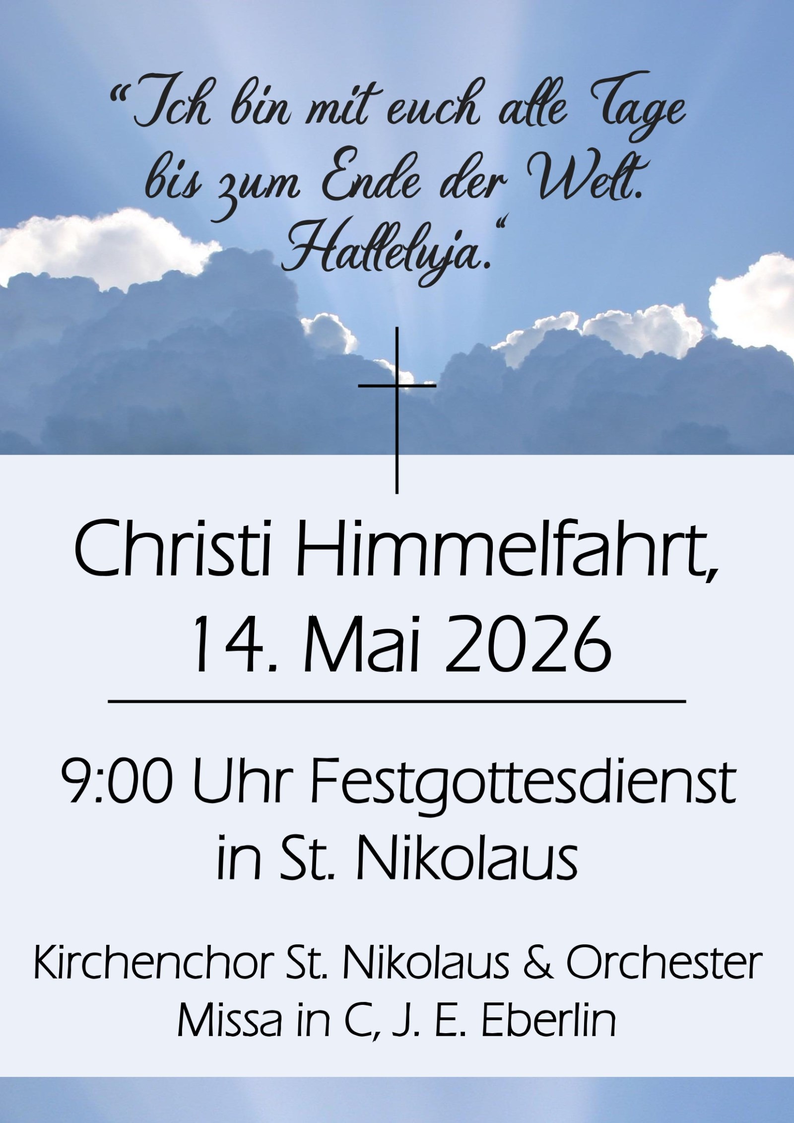 Christi Himmelfahrt 2026