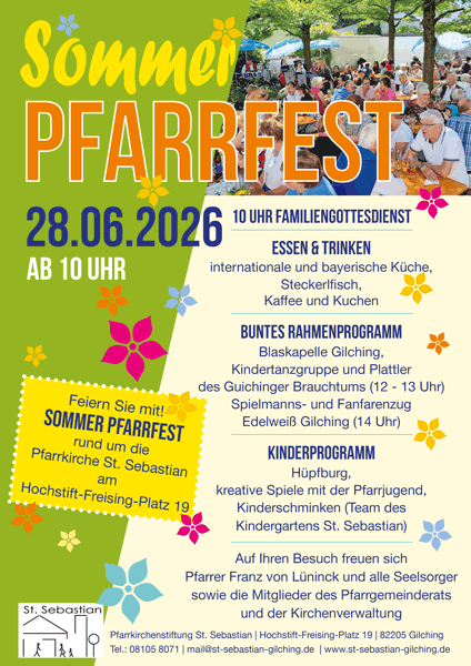 Plakat Pfarrfest 2026