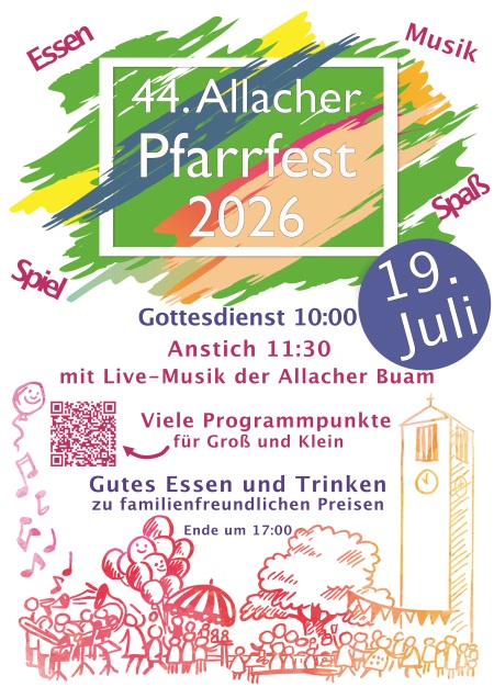 Plakat Allacher Pfarrfest 2026