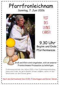 SM Fronleichnam 2026