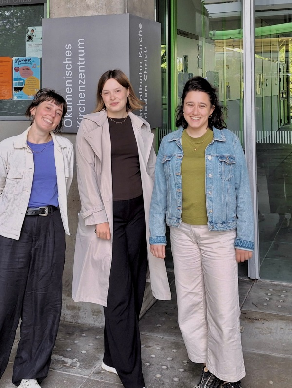 Das Projektteam: (v. l. n. r.)  Hannah Wolf, Isabel Metzger, Catherine Steiner.