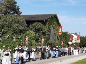 Fronleichnamsprozession in Riedering
