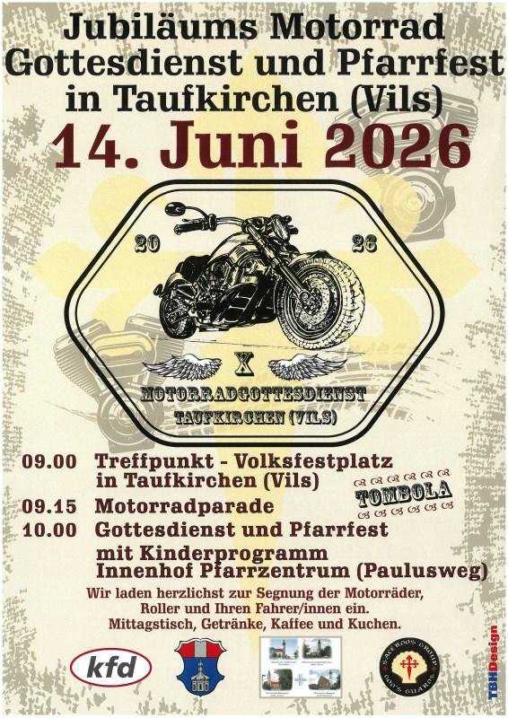 Taufkirchen, Motorradgottesdienst 2026