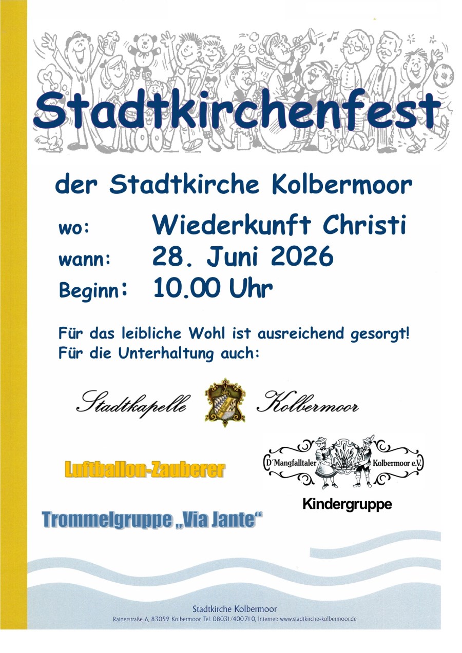 Einladung zum Stadtkirchenfest