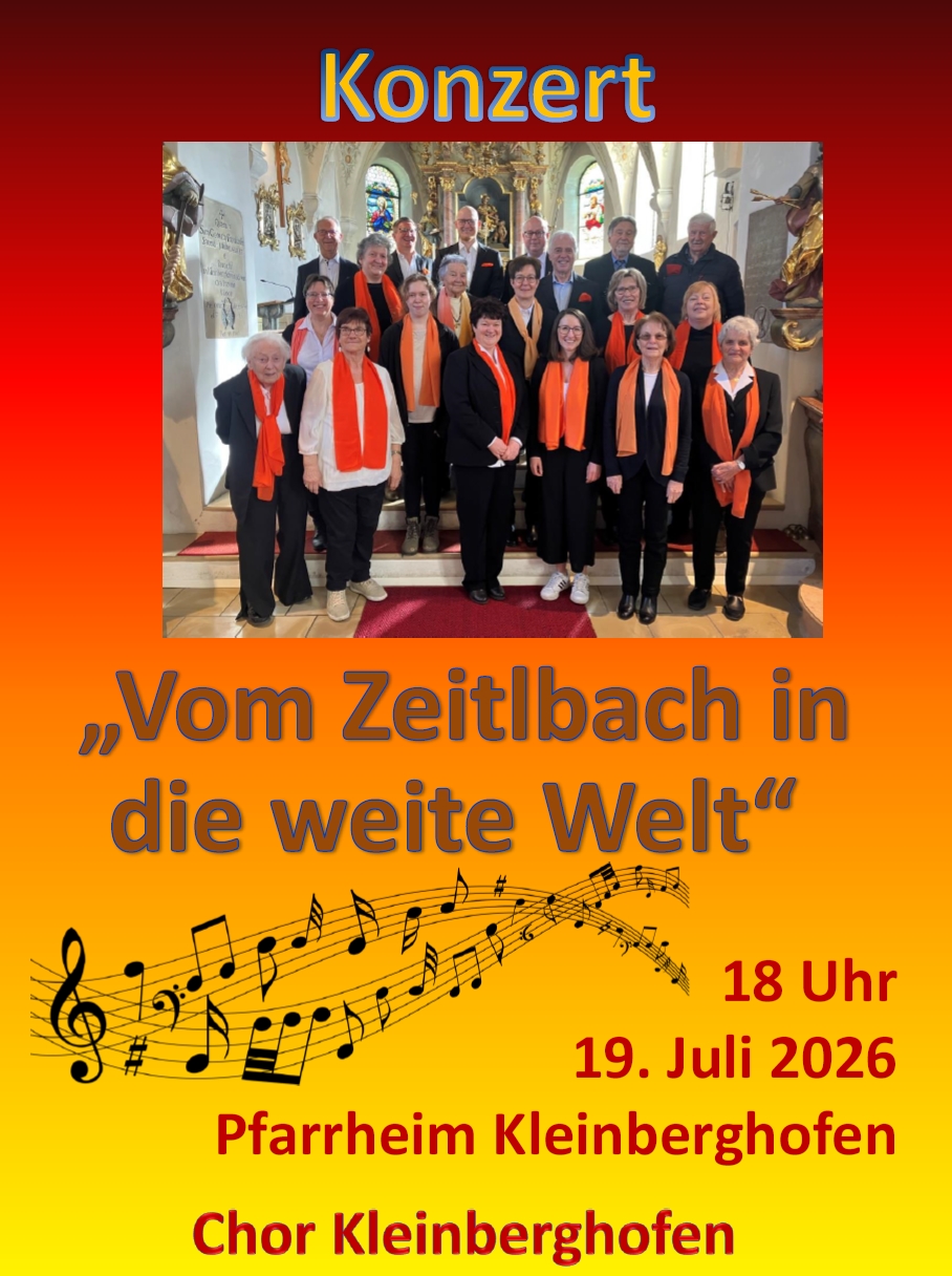 Konzert 18.Juli 2026 in Kleinberghofen