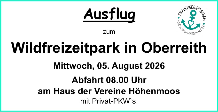 Frauengemeinschaft Höhenmoos Ausflug