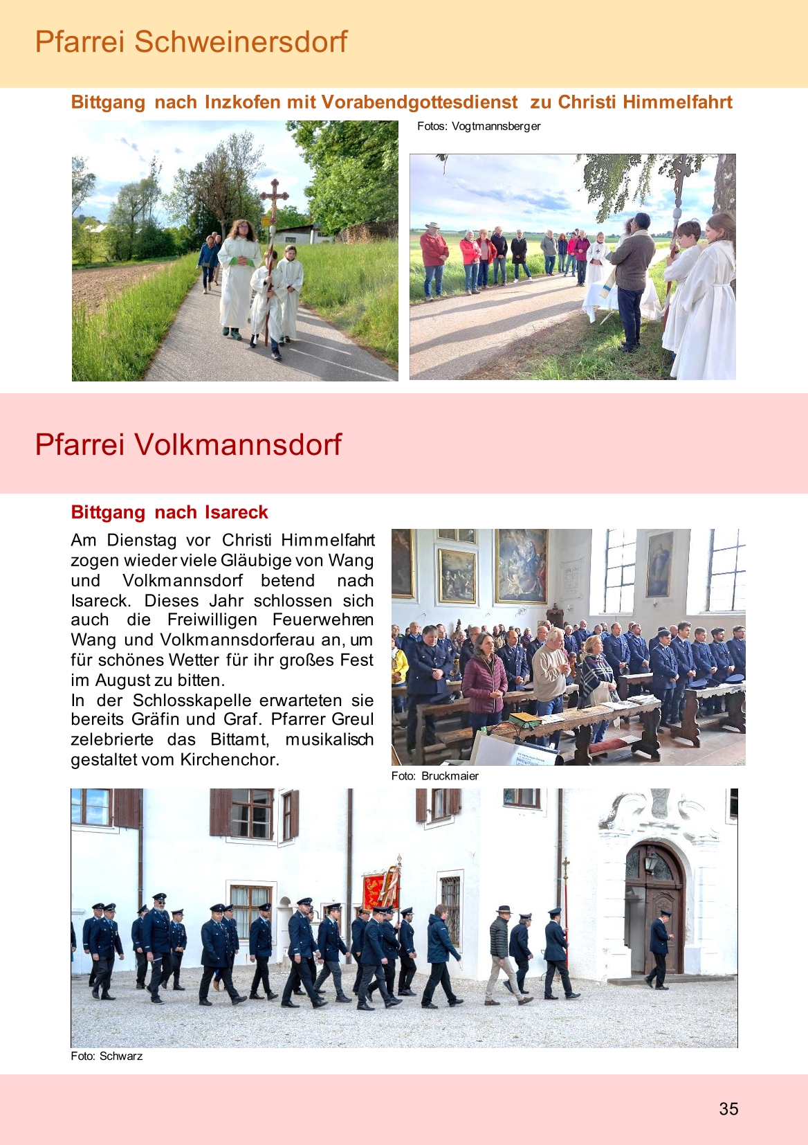 Pfarrblatt für die Pfarrverbände Hörgertshausen-Gammelsdorf und Mauern 08.Juni bis 05.Juli 2026 Seite 35