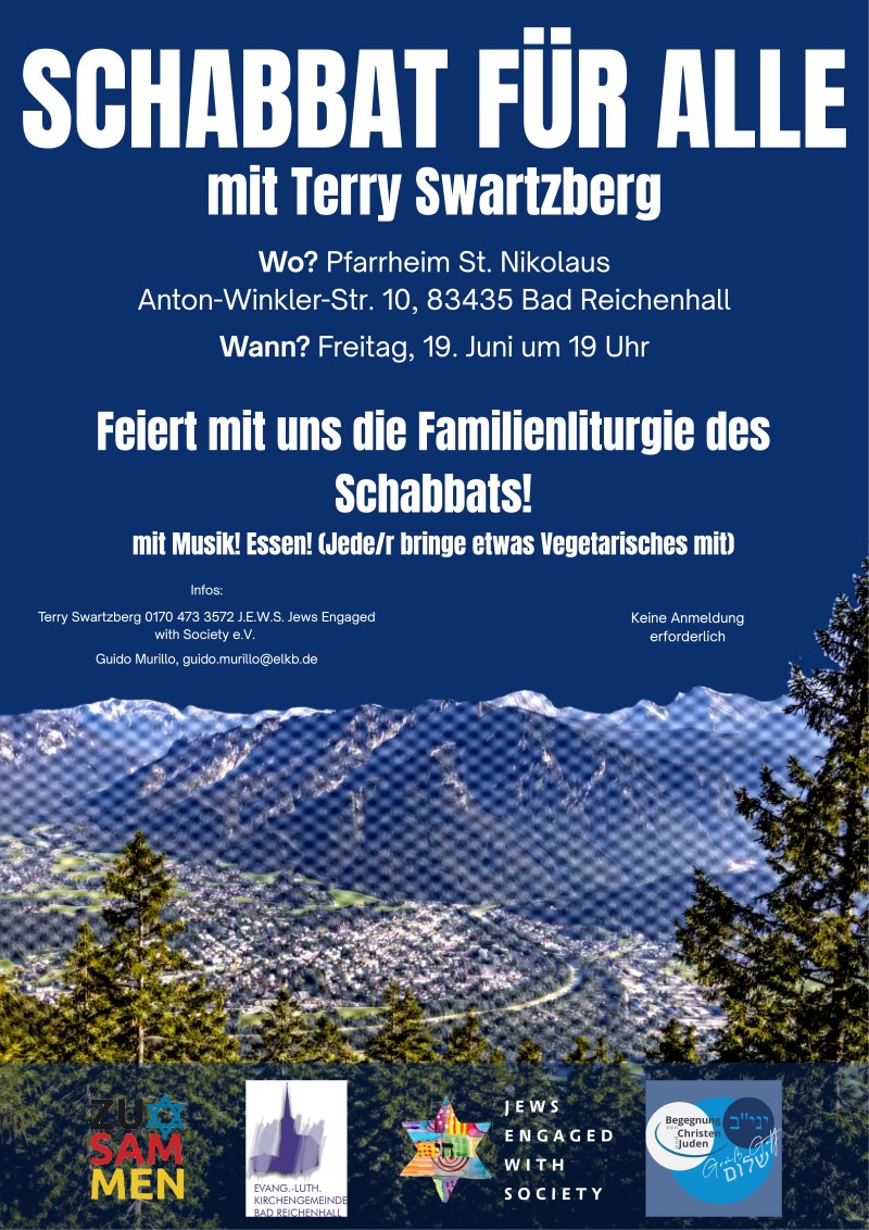 Schabbat für alle mit Terry Swartzberg - Plakat
