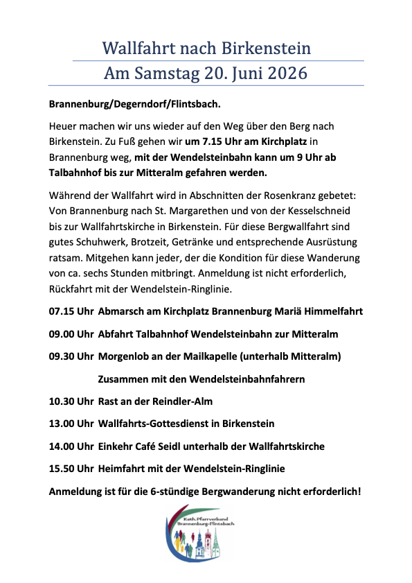 Wallfahrt Birkenstein 2026