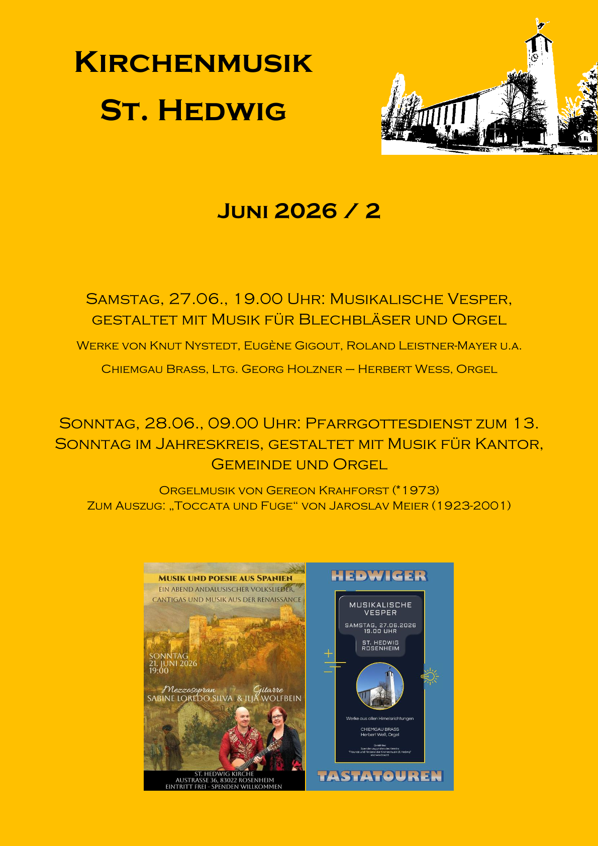 Unsere Kirchenmusik im Juni 2026