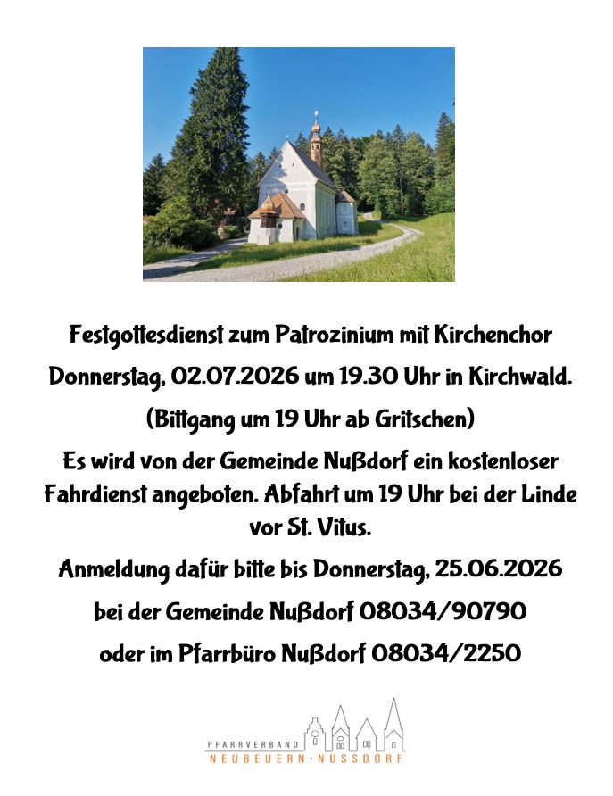 Patrozinium Kirchwald 26