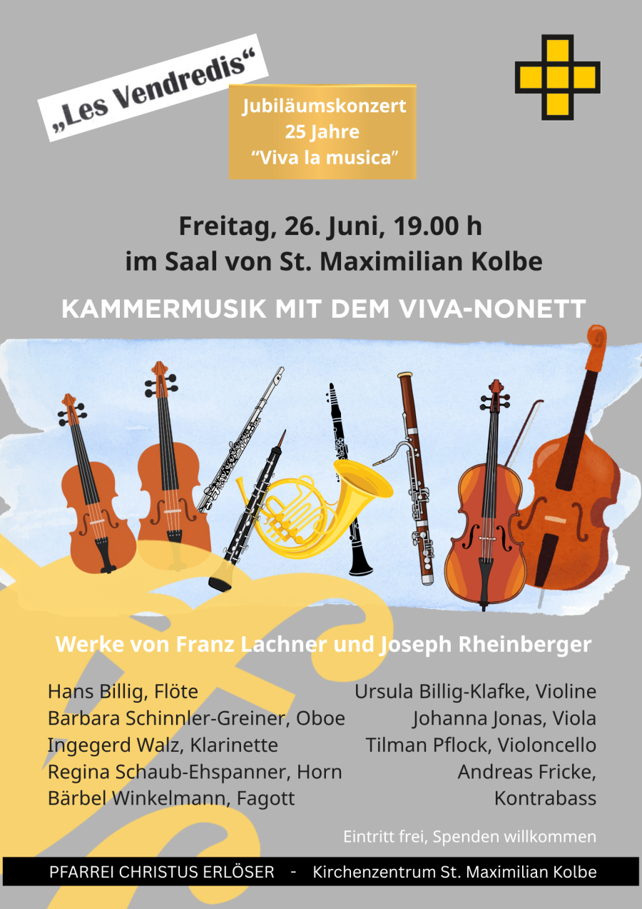 Plakat Jubiläumskonzert Nonett