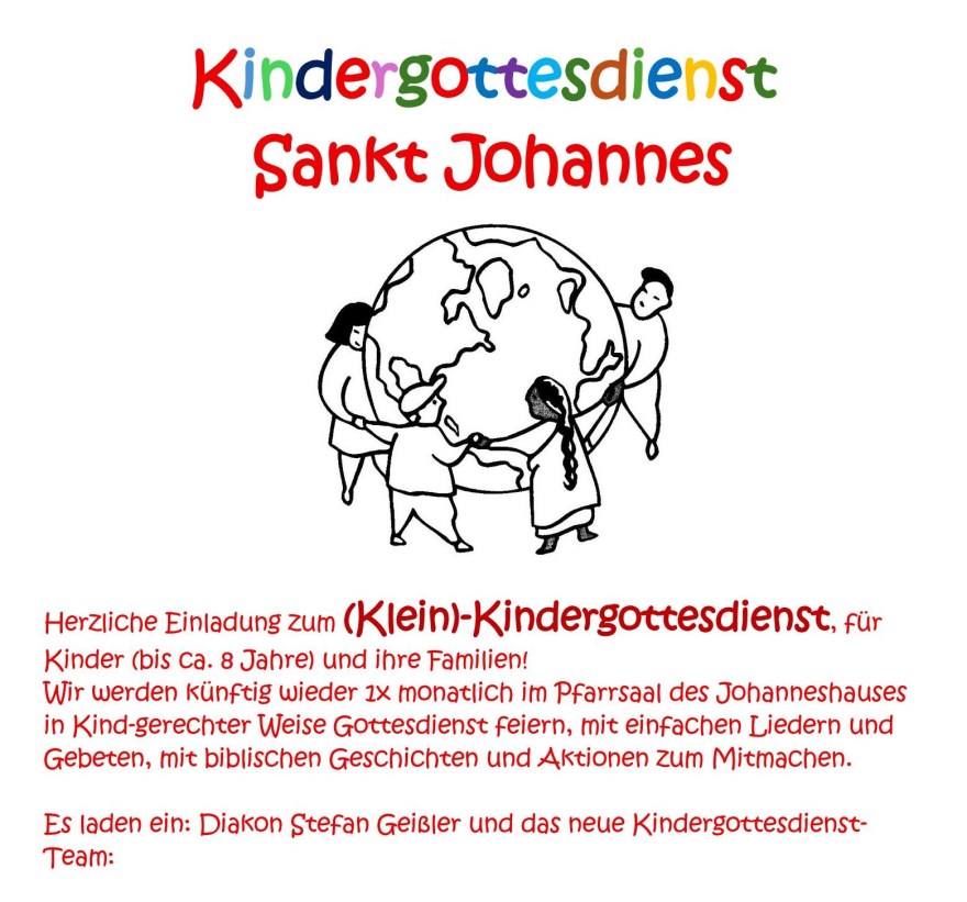 Gottesdienst für Kleinkinder und ihre Familien