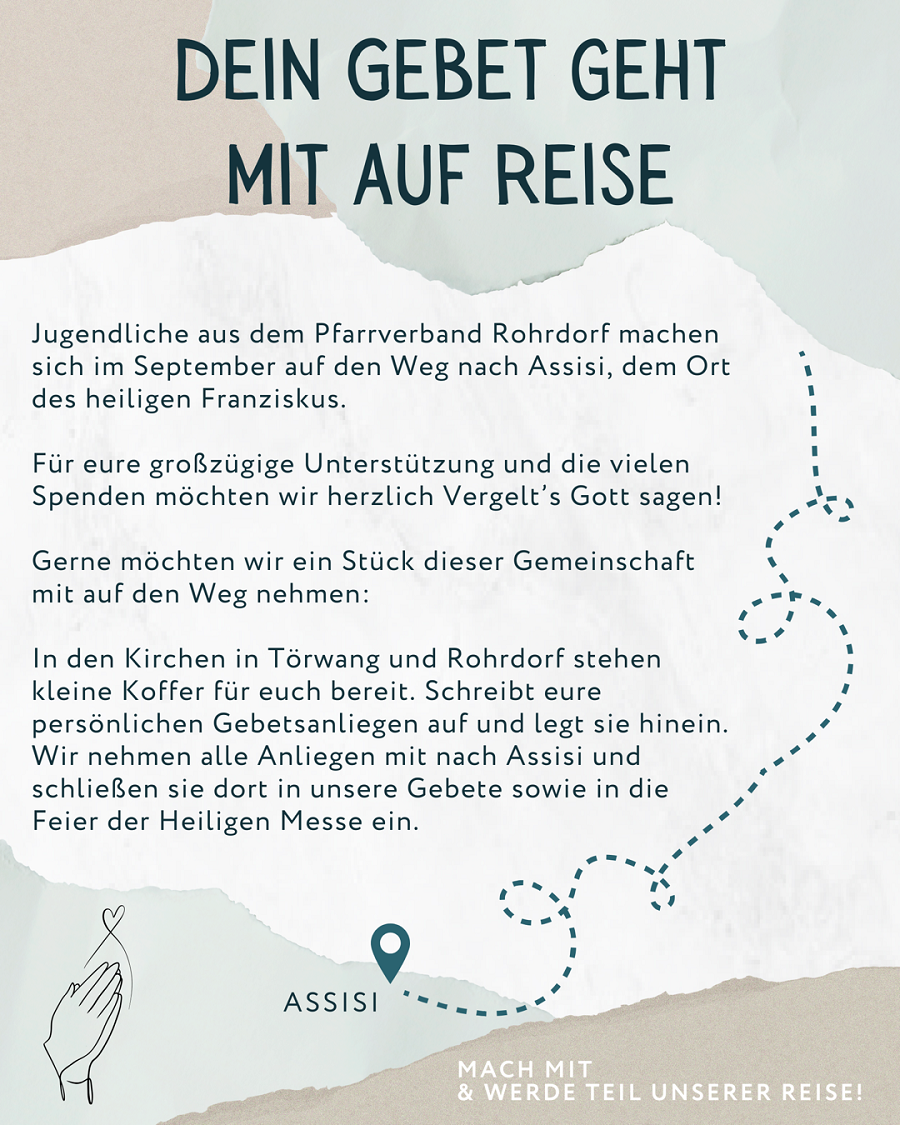 Plakat zur Assisifahrt 2026