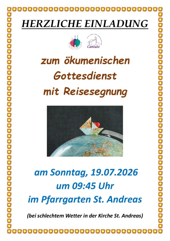 Ök. Reisesegnung Juli 2026