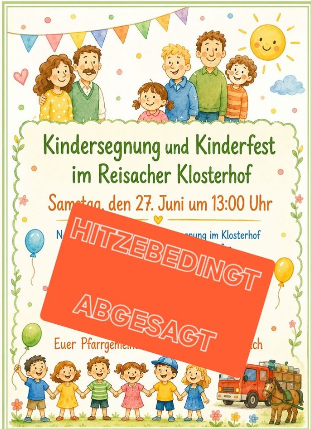 2026 Kinderfest Reisach abgesagt