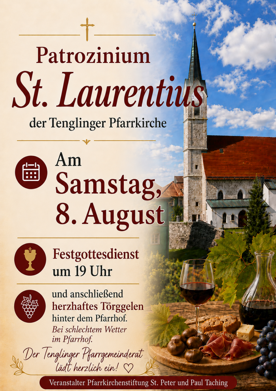 Einladung zum Patrozinium in Tengling 2026