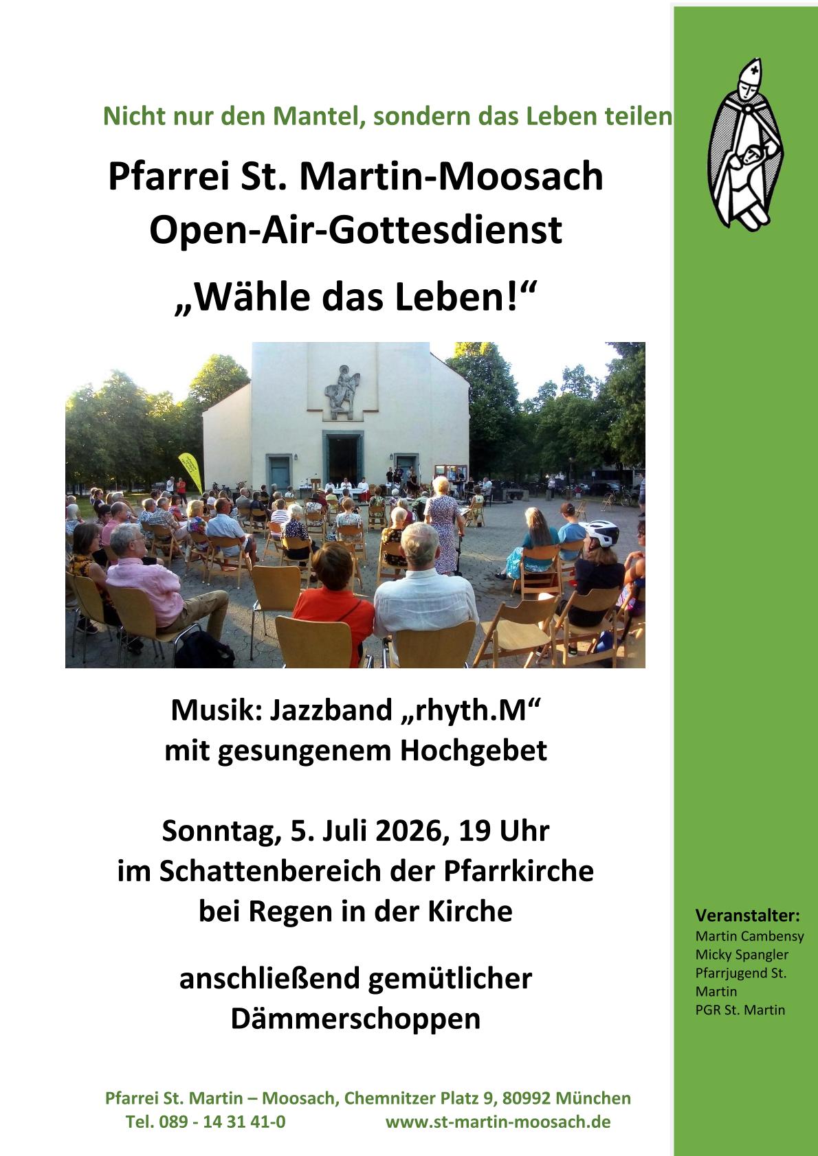 Plakat zum OpenAir Gottesdienst