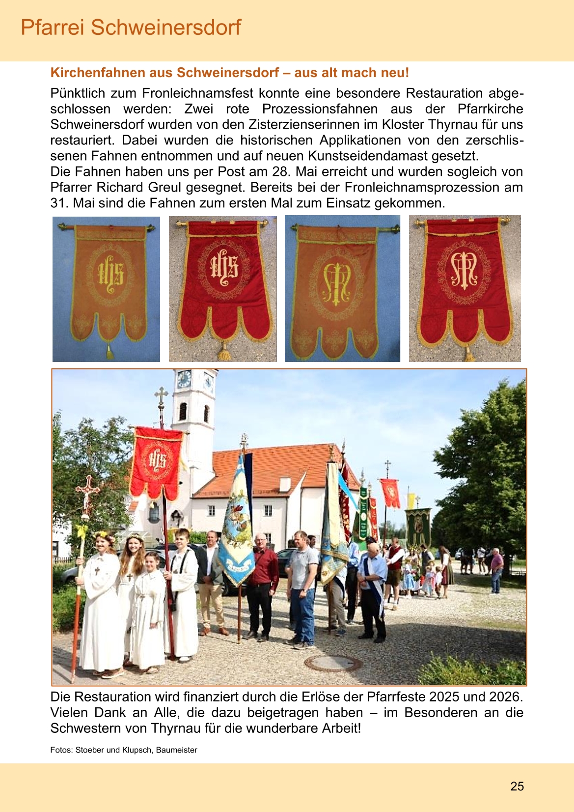 Pfarrblatt für die Pfarrverbände Hörgertshausen-Gammelsdorf und Mauern 06.Juli bis 02.August 2026 Seite 25