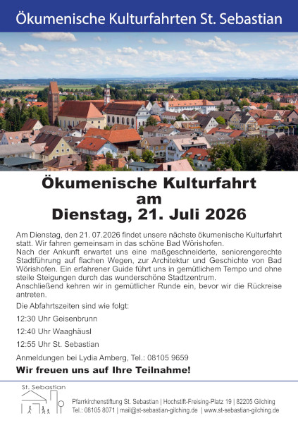Flyer oekumenische kulturfahrt juli 2026