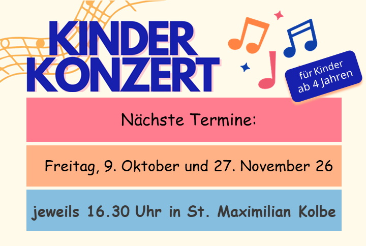 Kinderkonzerte Herbst 2026
