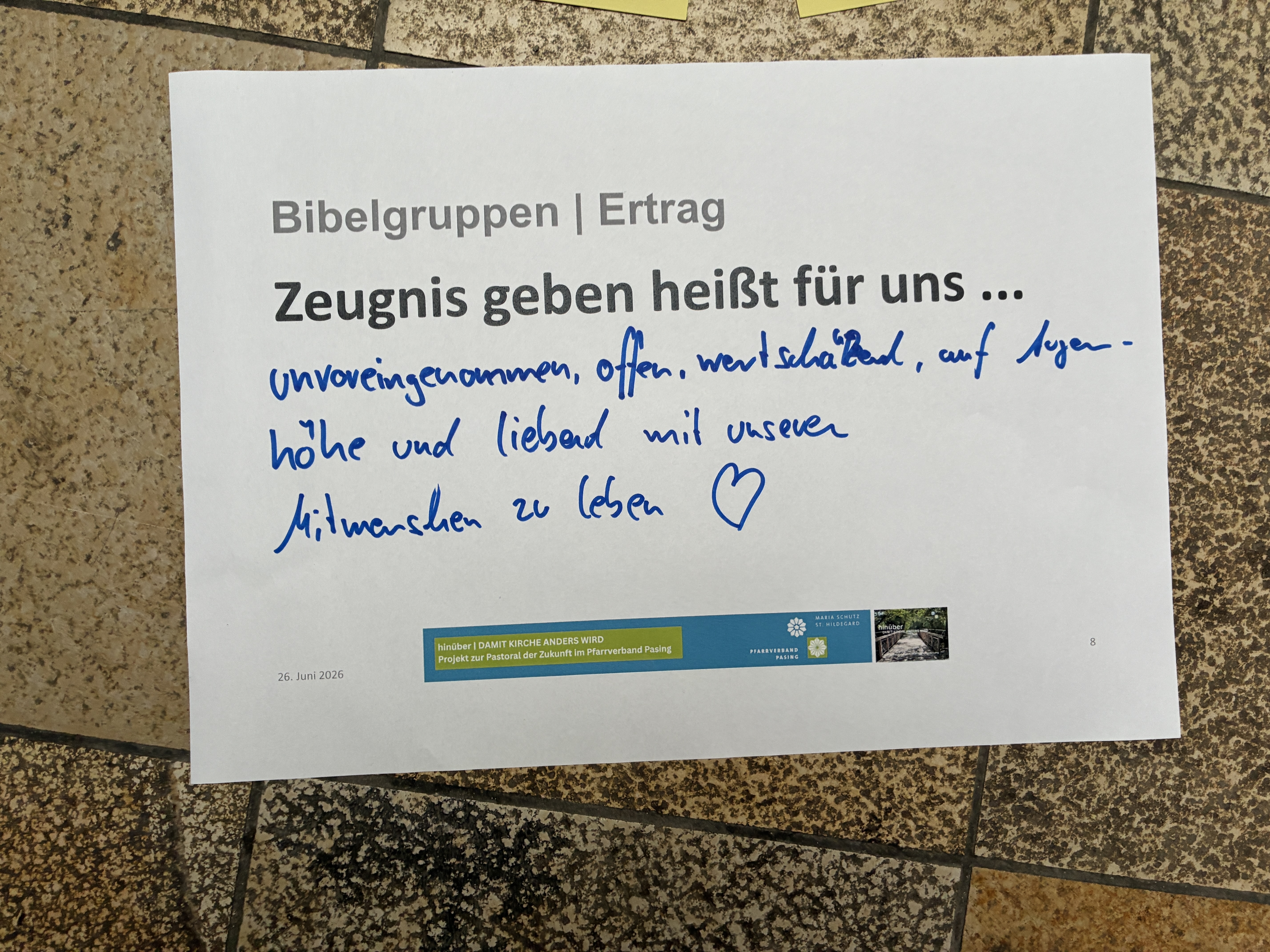 Bild vom 8. Treffen des Hinüber-Projekts 12
