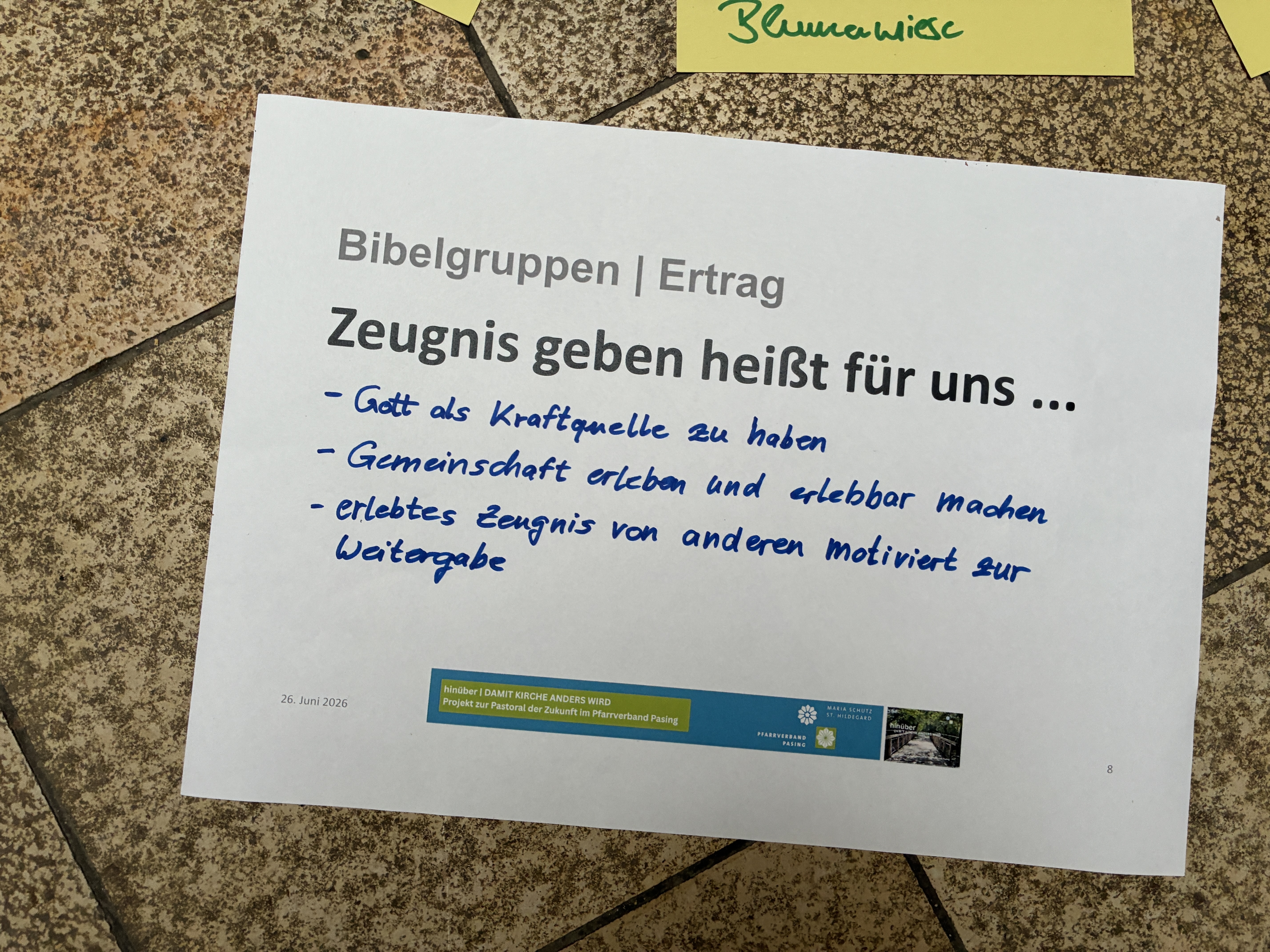 Bild vom 8. Treffen des Hinüber-Projekts 15