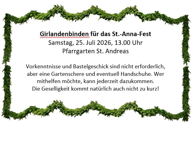 Einladung Girlandenbinden
