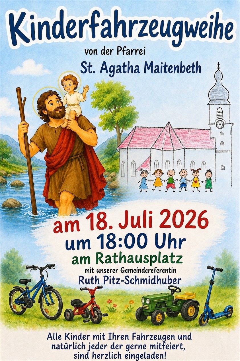 Kinderfahrzeugweihe 2026
