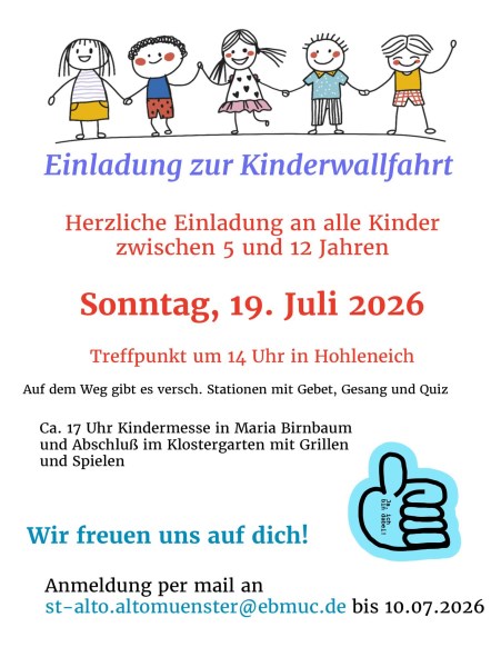 Kinderwallfahrt 2026