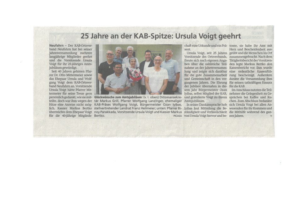 Zeitungsbericht