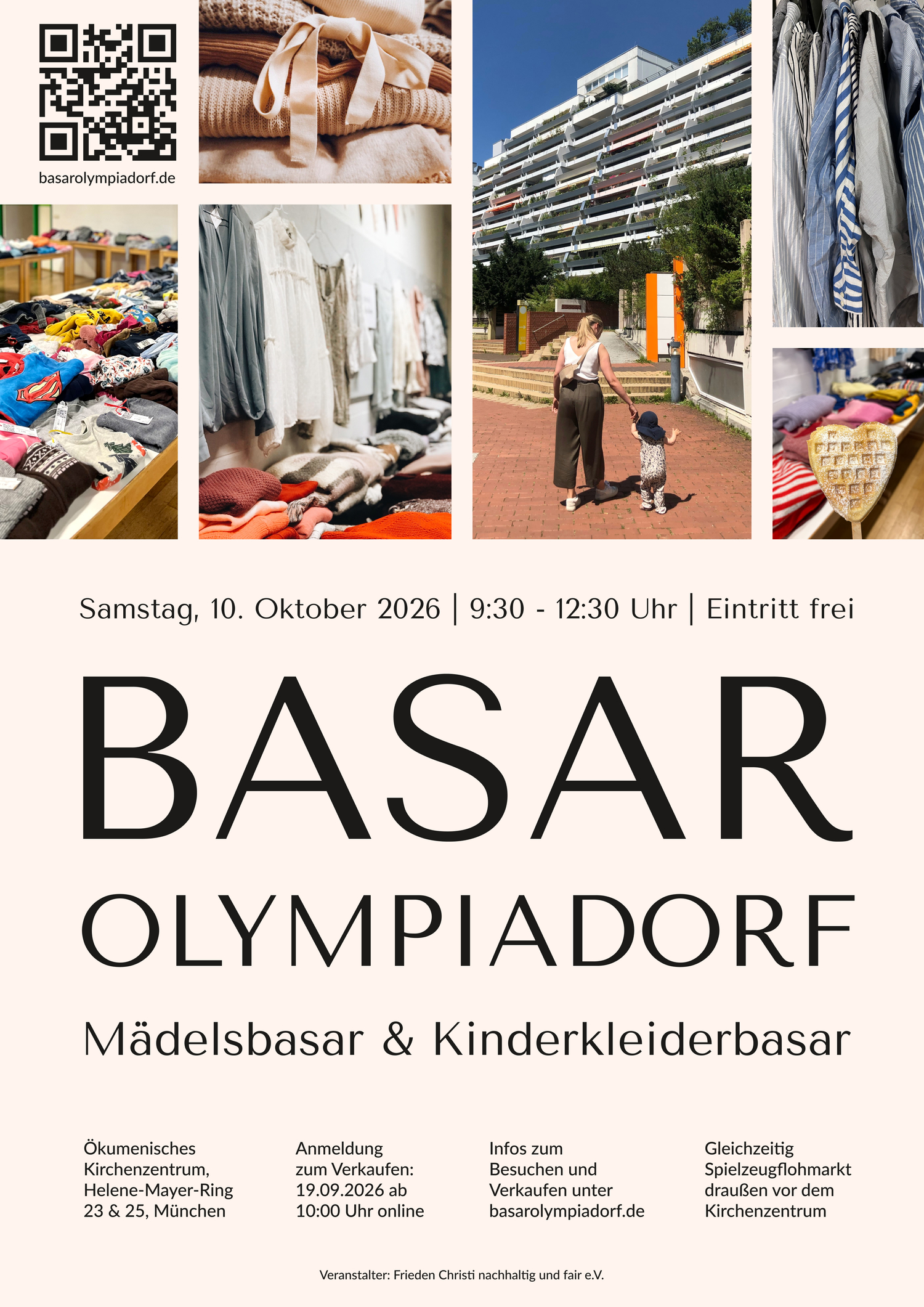 Einladung zum Basar in Frieden Christi im Oktober 2026