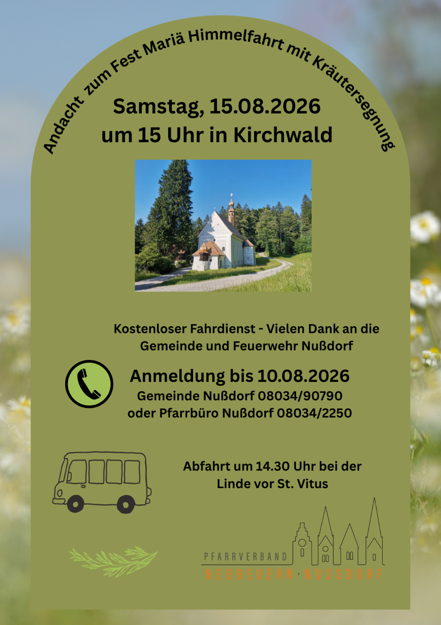 Andacht Mariä Himmelfahrt 2026