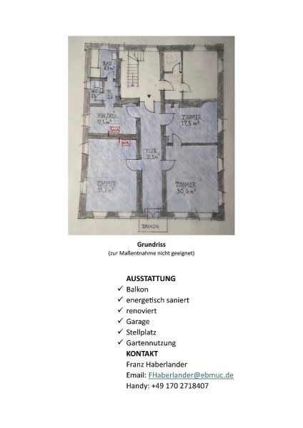 Mietwohnung Vachendorf Grundriss