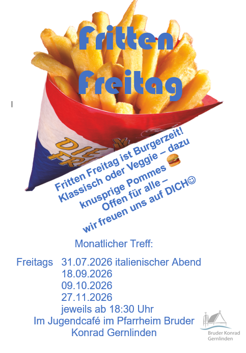 Fritten-Freitag in Bruder konrad Gernlinden